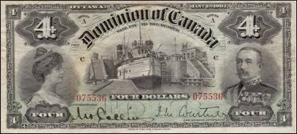 The Canadian $4 Bill: Awkward Notes - Americas and Oceania Collections blog